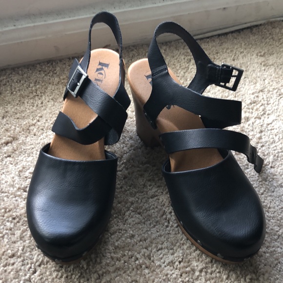 KorkEase Shoes Korks Platform Slingback Mary Jane Mules Worn Once